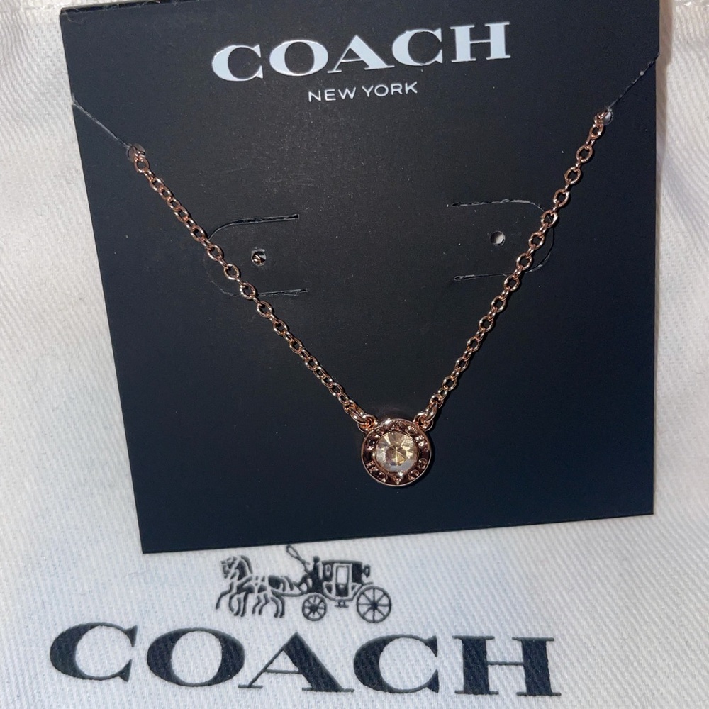Coach Open Circle Necklace| GOLD